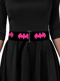 DC Comics Batman Signal Black Fuchsia Cinch Belt