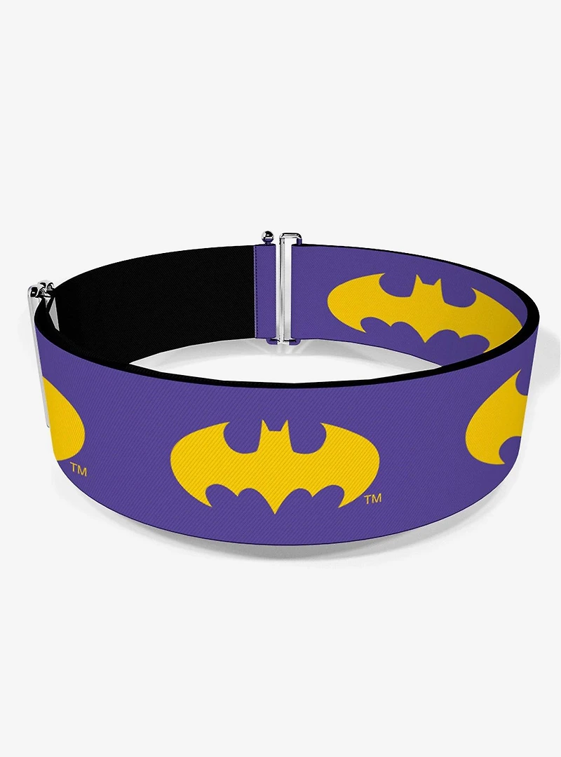 DC Comics Batman Signal Purple Yellow Cinch Belt