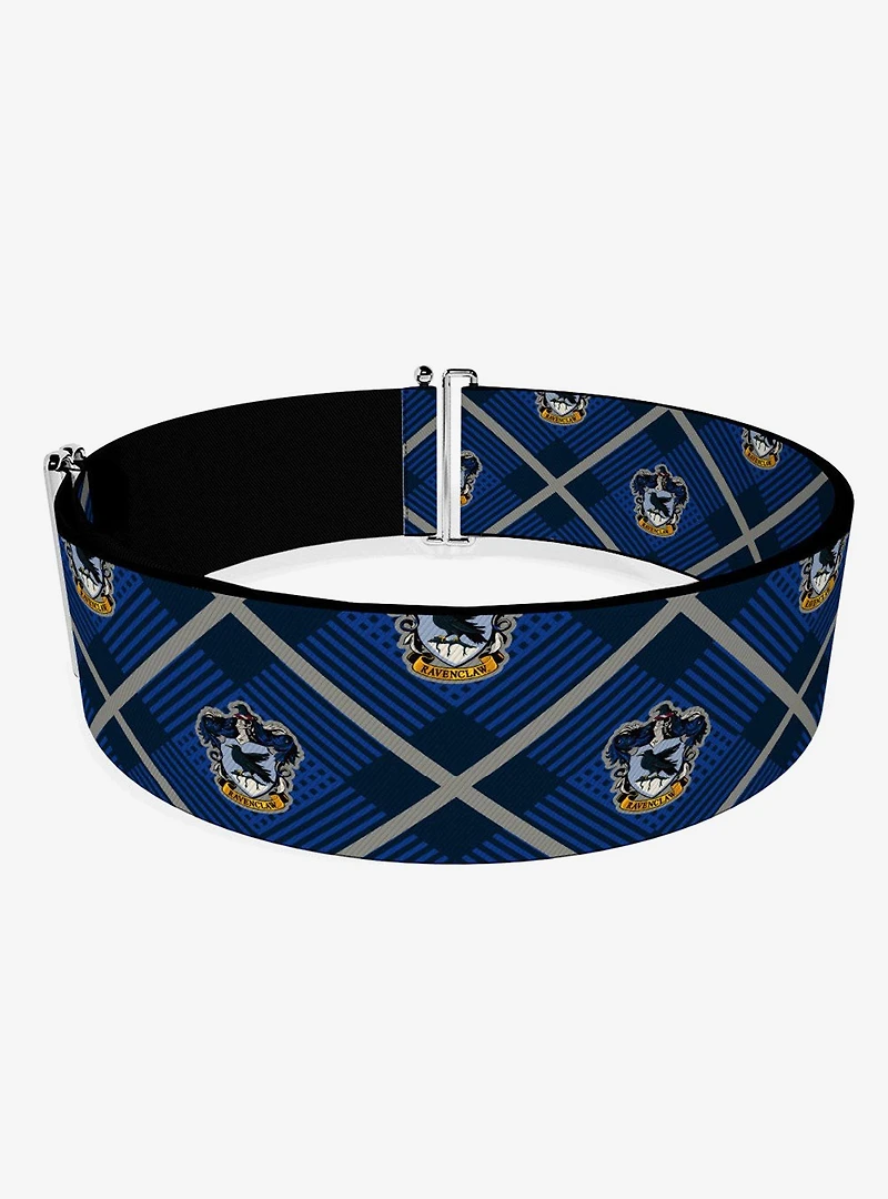 Harry Potter Ravenclaw Crest Plaid Cinch Belt