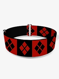DC Comics Harley Quinn Diamond Blocks Cinch Belt