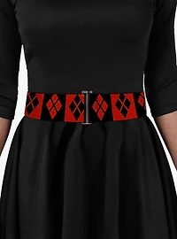DC Comics Harley Quinn Diamond Blocks Cinch Belt