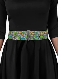 Teenage Mutant Ninja Turtles Expression Pose Turtle Shell Collage Cinch Belt