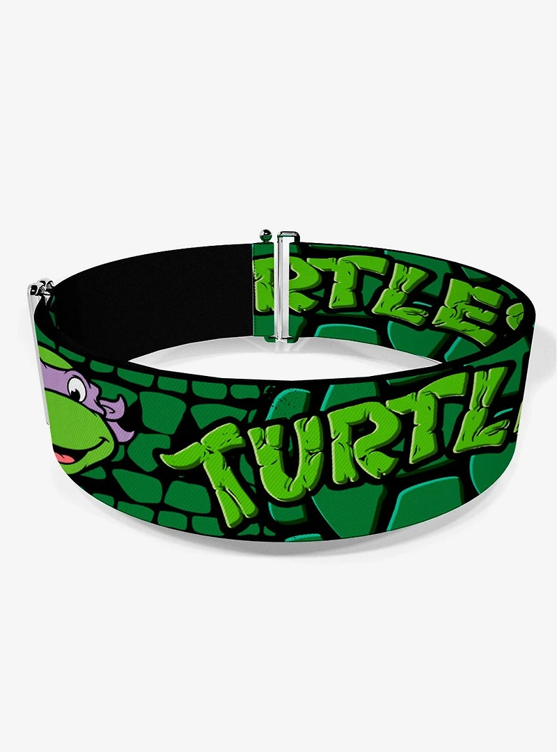 Teenage Mutant Ninja Turtles Group Faces Turtle Shell Cinch Belt