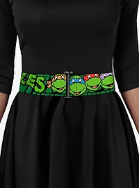 Teenage Mutant Ninja Turtles Group Faces Turtle Shell Cinch Belt