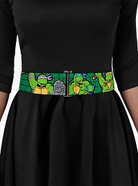 Teenage Mutant Ninja Turtles Group Pose TMNT Green Brick Wall Cinch Belt
