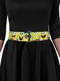 SpongeBob SquarePants Expressions Stripe Blue Cinch Belt