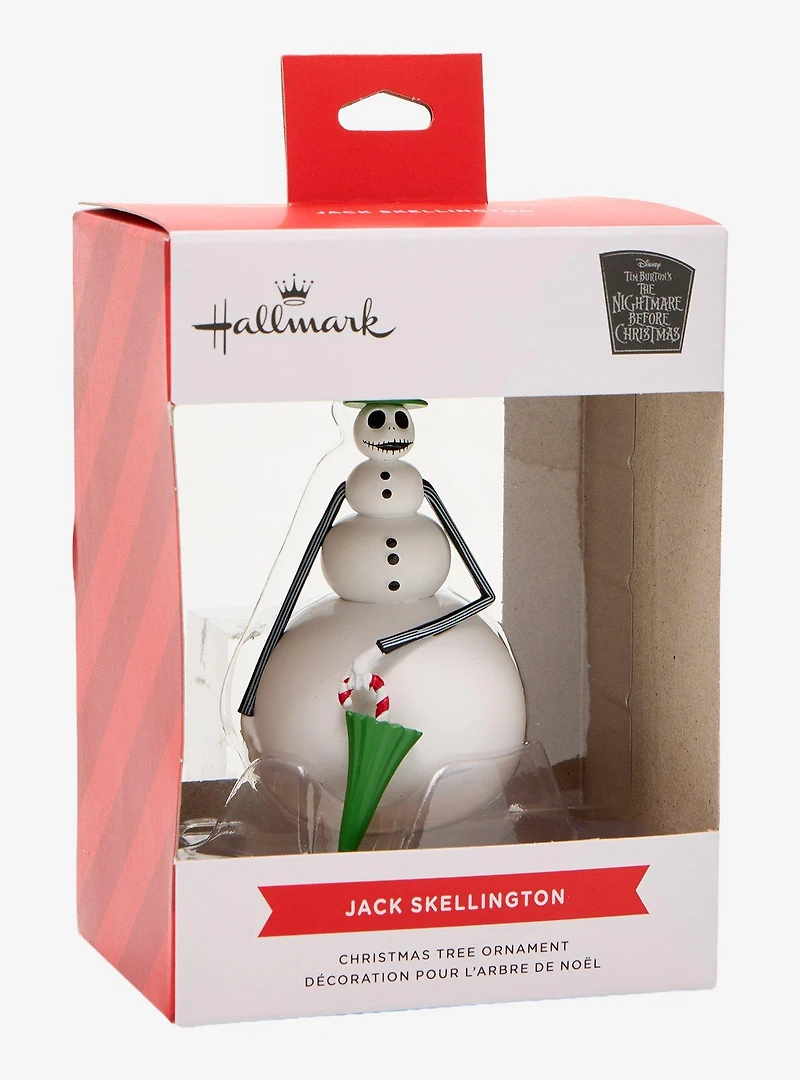 Hallmark Disney The Nightmare Before Christmas Jack Skellington Snowman Ornament