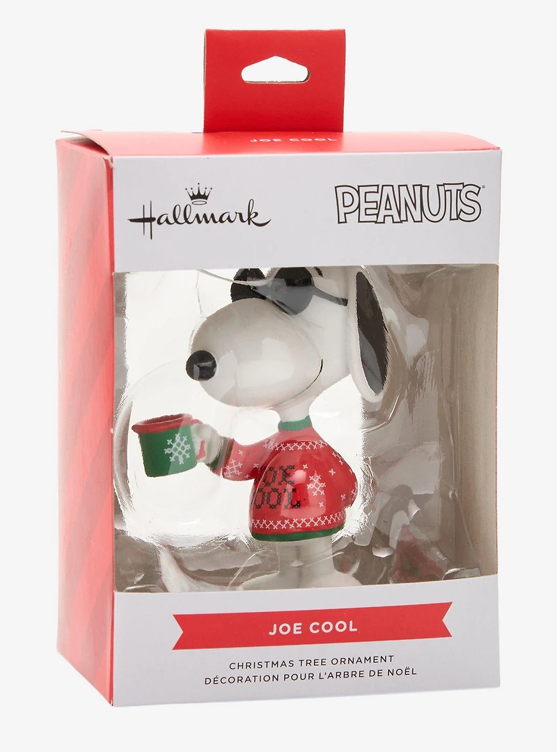 Hallmark Peanuts Snoopy Joe Cool Holiday Sweater Ornament