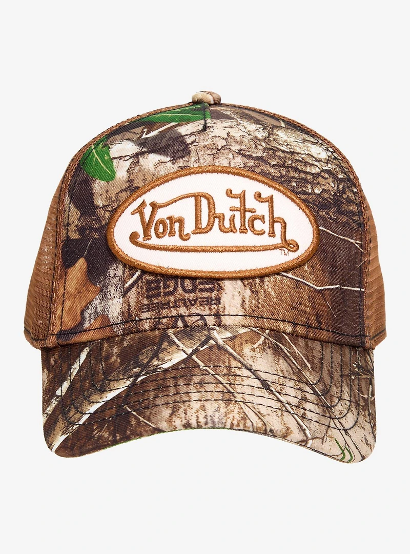 Von Dutch Camo Trucker Ball Cap