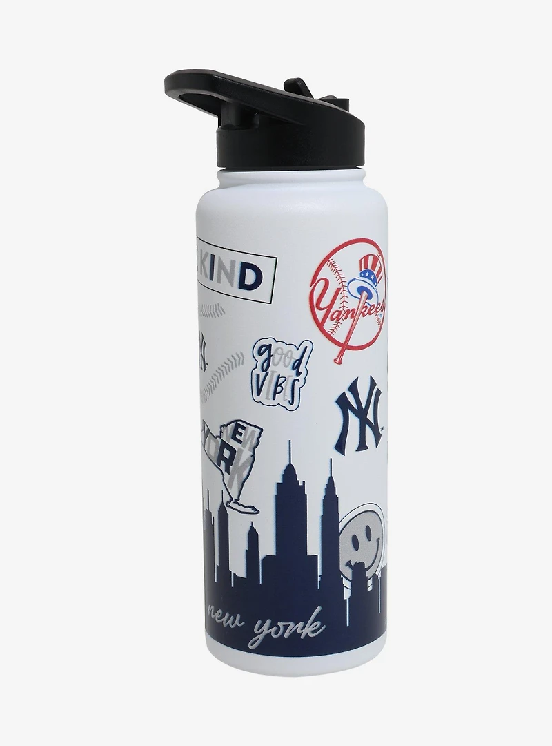 New York Yankees Sticker Water Bottle