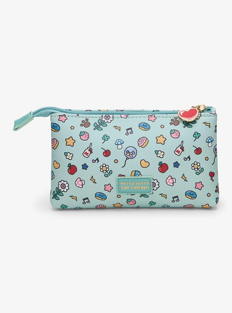 Sanrio Hello Kitty & Friends Allover Print Double Pouch - BoxLunch Exclusive