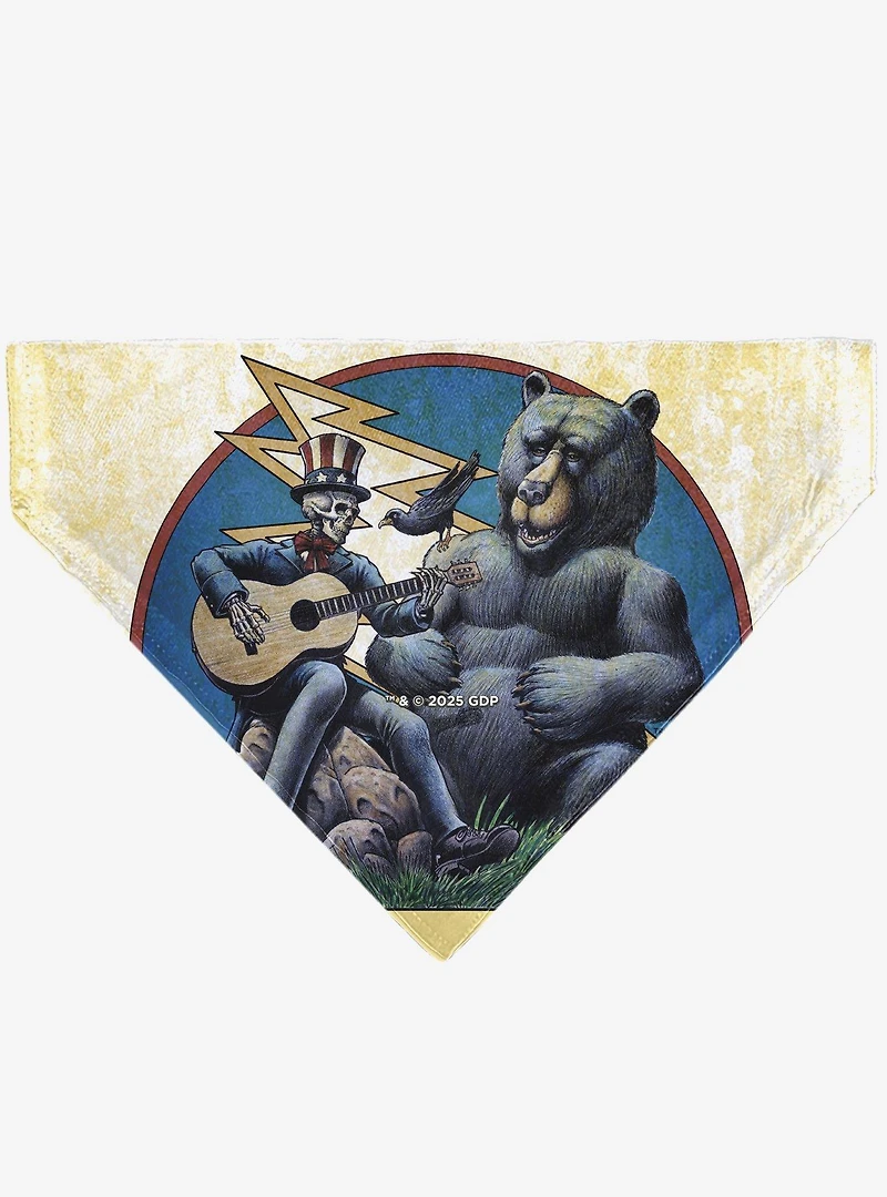 Grateful Dead Daves Picks Volume Five Truman UCLA Cover Slip On Collar Pet Bandana - Bandana Only