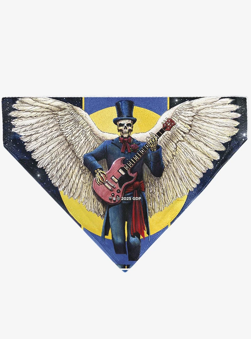 Grateful Dead Daves Picks Vol. 6 SF & St Louis Skeleton Slip On Collar Pet Bandana - Bandana Only