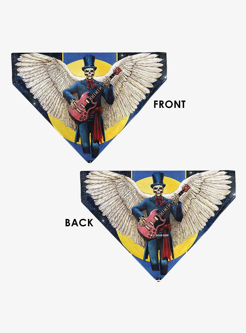 Grateful Dead Daves Picks Vol. 6 SF & St Louis Skeleton Slip On Collar Pet Bandana - Bandana Only