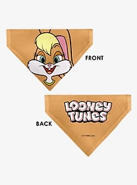 Looney Tunes Lola Bunny Face Close Up Slip On Collar Pet Bandana - Bandana Only