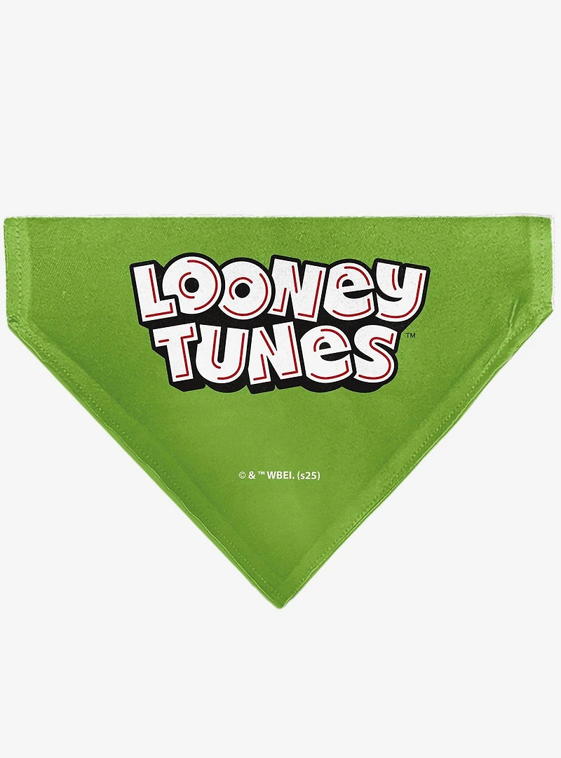 Looney Tunes Marvin The Martian Face Close Up Slip On Collar Pet Bandana - Bandana Only
