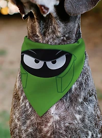 Looney Tunes Marvin The Martian Face Close Up Slip On Collar Pet Bandana - Bandana Only