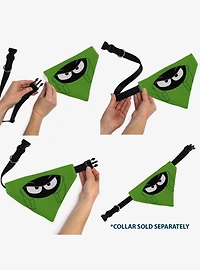 Looney Tunes Marvin The Martian Face Close Up Slip On Collar Pet Bandana - Bandana Only