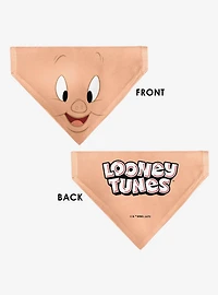 Looney Tunes Porky Pig Face Close Up Peach Slip On Collar Pet Bandana - Bandana Only