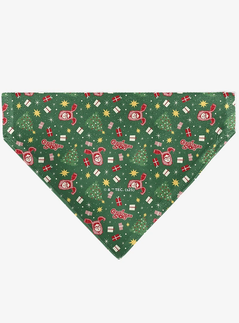 A Christmas Story Icons Title Collage Slip On Collar Pet Bandana - Bandana Only