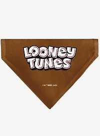 Looney Tunes Taz Tasmanian Devil Face Close Up Slip On Collar Pet Bandana - Bandana Only