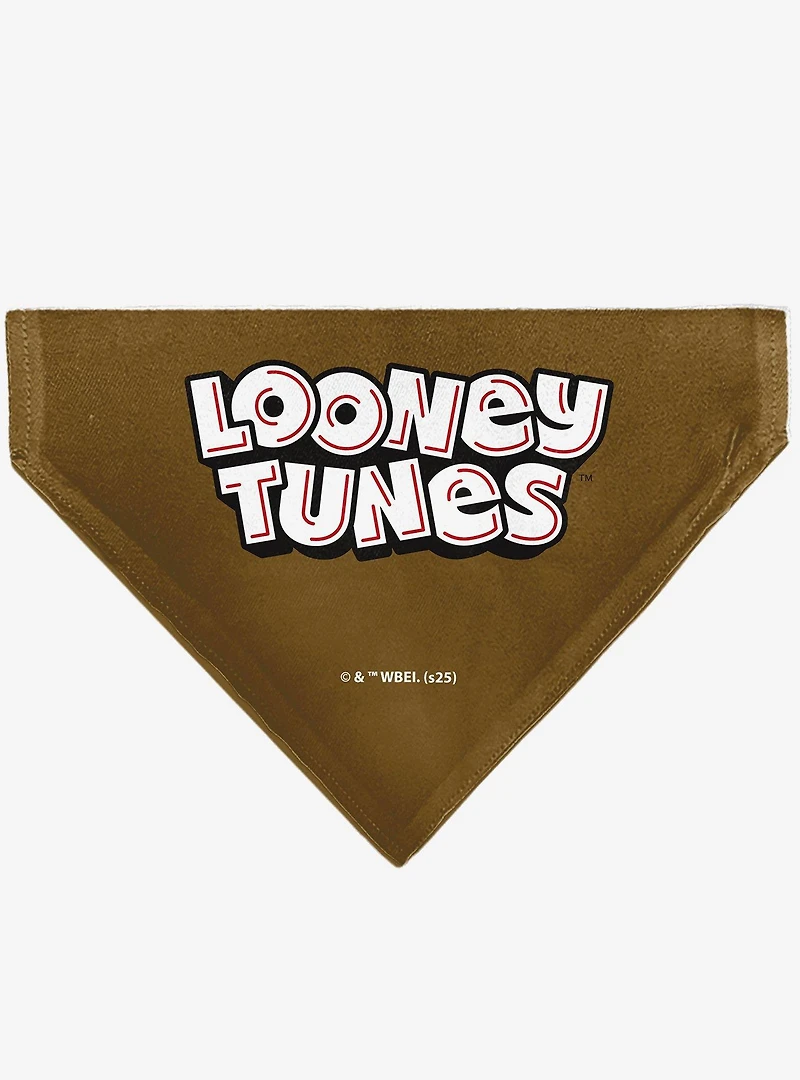 Looney Tunes Wile E Coyote Face Close Up Slip On Collar Pet Bandana - Bandana Only