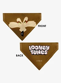 Looney Tunes Wile E Coyote Face Close Up Slip On Collar Pet Bandana - Bandana Only