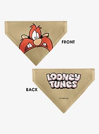 Looney Tunes Yosemite Sam Face Close Up Slip On Collar Pet Bandana - Bandana Only
