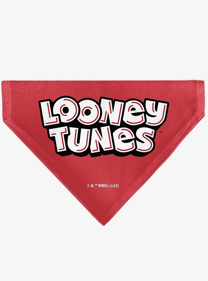 Looney Tunes Bugs & Lola I Ear You Love Me Hearts Slip On Collar Pet Bandana - Bandana Only