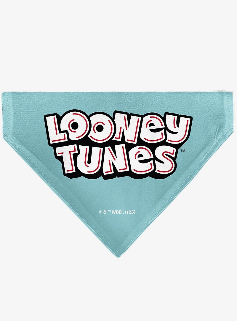 Looney Tunes Taz Tasmanian Devil Crazy In Love Heart Logo Slip On Collar Pet Bandana - Bandana Only