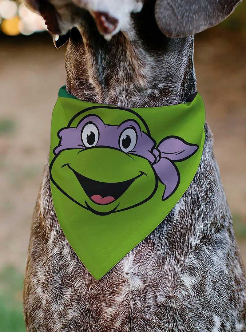 Teenage Mutant Ninja Turtles Donatello Turtle Shell Slip On Collar Pet Bandana - Bandana Only