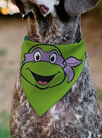 Teenage Mutant Ninja Turtles Donatello Turtle Shell Slip On Collar Pet Bandana - Bandana Only