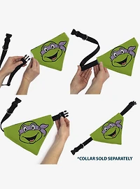 Teenage Mutant Ninja Turtles Donatello Turtle Shell Slip On Collar Pet Bandana - Bandana Only