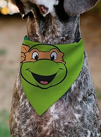 Teenage Mutant Ninja Turtles Michaelangelo Shell Slip On Collar Pet Bandana - Bandana Only