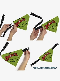 Teenage Mutant Ninja Turtles Raphael Turtle Shell Slip On Collar Pet Bandana - Bandana Only