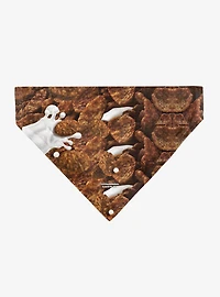 The Flintstones Cocoa Pebbles Fred & Barney Cereal Box Slip On Collar Pet Bandana - Bandana Only