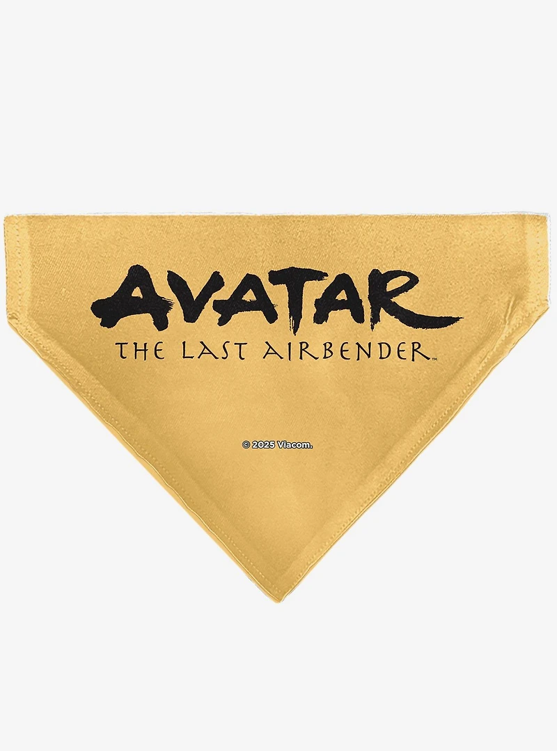 Avatar: The Last Airbender Action Pose Title Slip On Collar Pet Bandana - Bandana Only