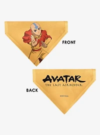 Avatar: The Last Airbender Action Pose Title Slip On Collar Pet Bandana - Bandana Only