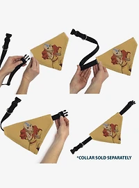 Avatar: The Last Airbender Action Pose Title Slip On Collar Pet Bandana - Bandana Only