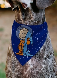 Peanuts Astronaut Linus Security Blanket Space Slip On Collar Pet Bandana - Bandana Only