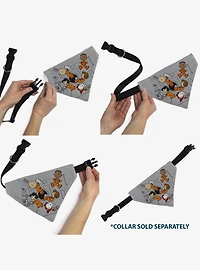 Peanuts Gang Floating Astronauts Group Slip On Collar Pet Bandana - Bandana Only
