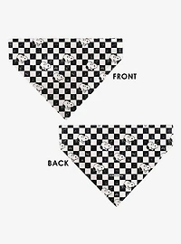 Peanuts Snoopy Smiling Face Checker Slip On Collar Pet Bandana - Bandana Only