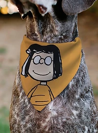 Peanuts Marcie Smiling Face Slip On Collar Pet Bandana - Bandana Only