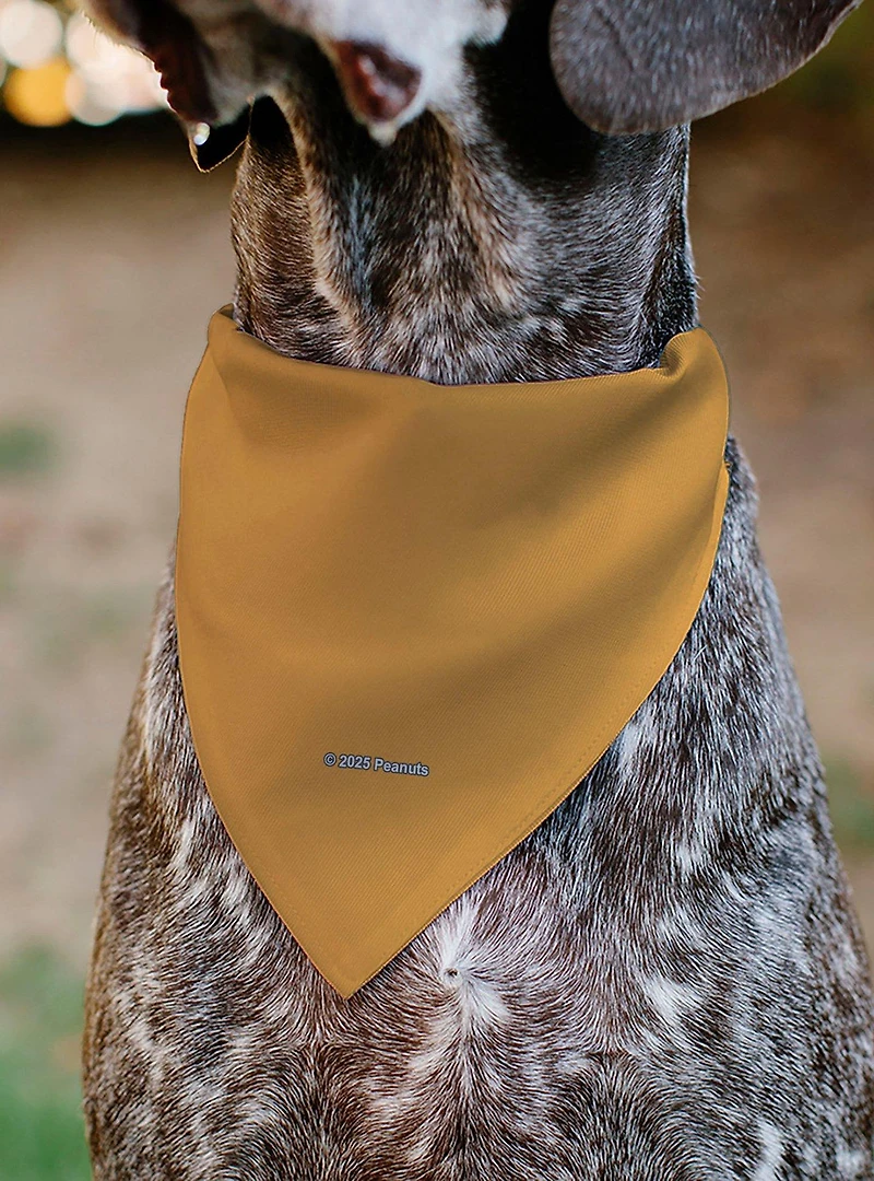 Peanuts Marcie Smiling Face Slip On Collar Pet Bandana - Bandana Only