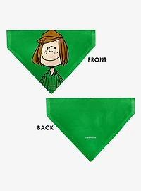 Peanuts Peppermint Patty Smiling Face Slip On Collar Pet Bandana - Bandana Only