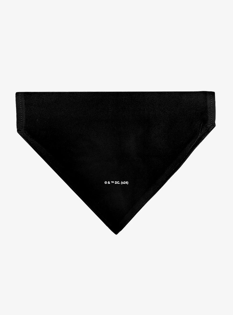 DC Comics Batman Shield Logo Black Slip On Collar Pet Bandana - Bandana Only