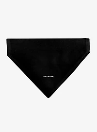 DC Comics Batman Shield Logo Black Slip On Collar Pet Bandana - Bandana Only