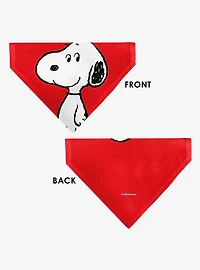 Peanuts Snoopy Smiling Face Slip On Collar Pet Bandana - Bandana Only