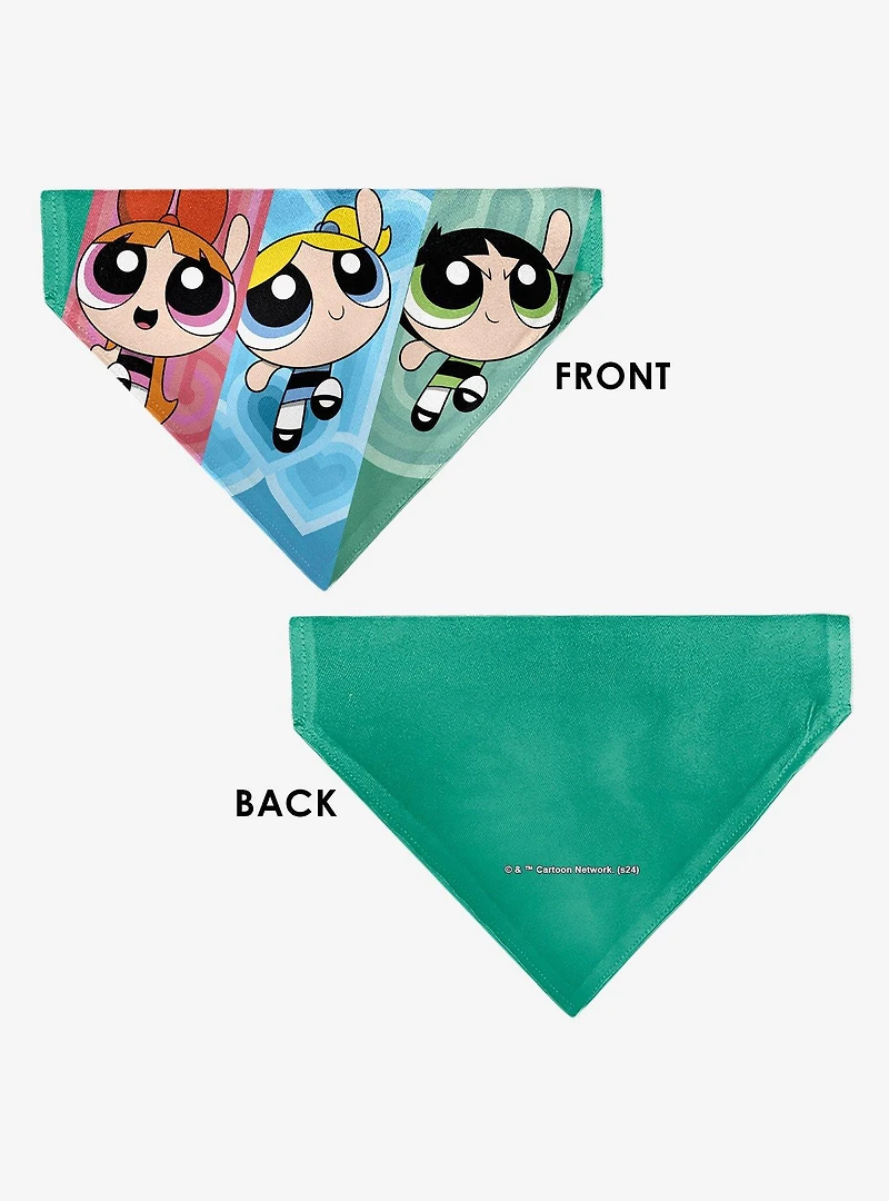 The Powerpuff Girls Flight Pose Slip On Collar Pet Bandana - Bandana Only