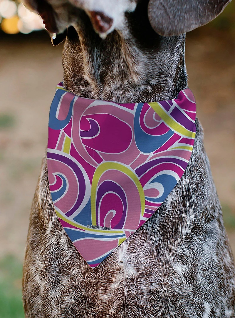 Barbie Swirl Multi Color Slip On Collar Pet Bandana - Bandana Only